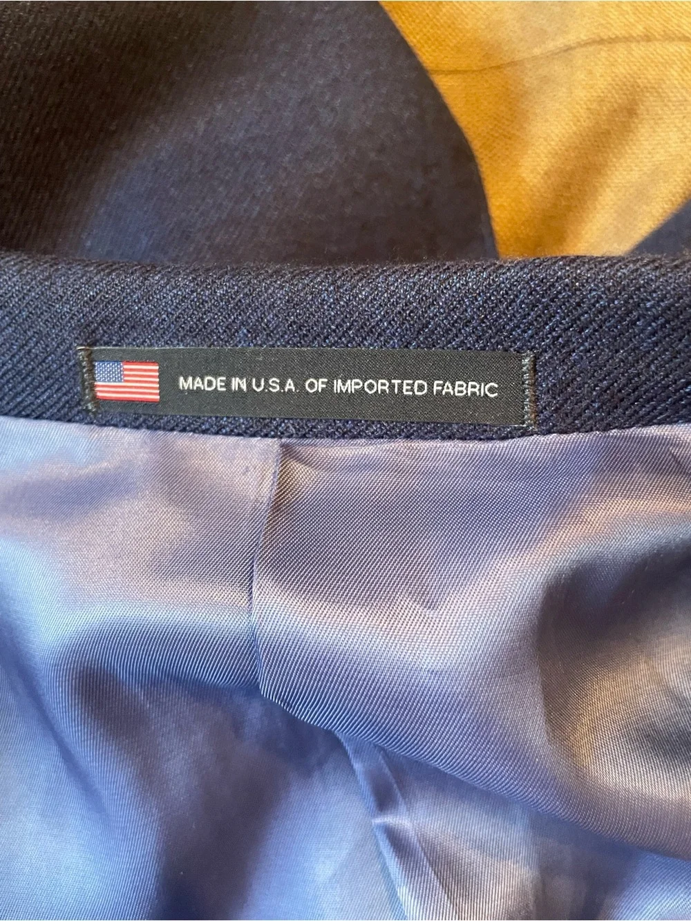 Hart Schaffner Marx Loro Piana 100% Cashmere Blazer 40R Navy Blue USA Made